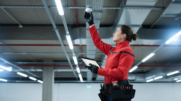 jeniia_a_female_electrician_in_red_workwear_wearing_black_glove_078ff7c8-a5b3-4b9a-99bb-e80a7238b1e8 —-копия